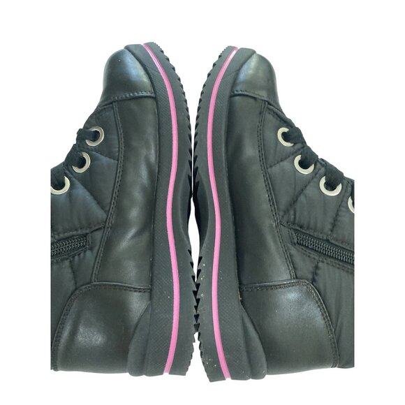 Skechers Youth Size 4 Black Pink Water-Resistant  Winter  Insulated Ankle Boots - Picture 5 of 7